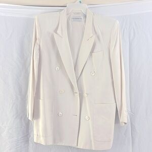 White Blazer w/ shoulder pads